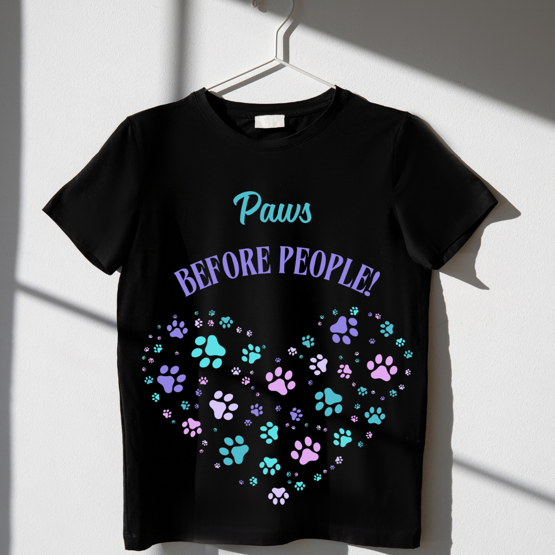 Paws before People Unisex Classic Crew T-Shirt