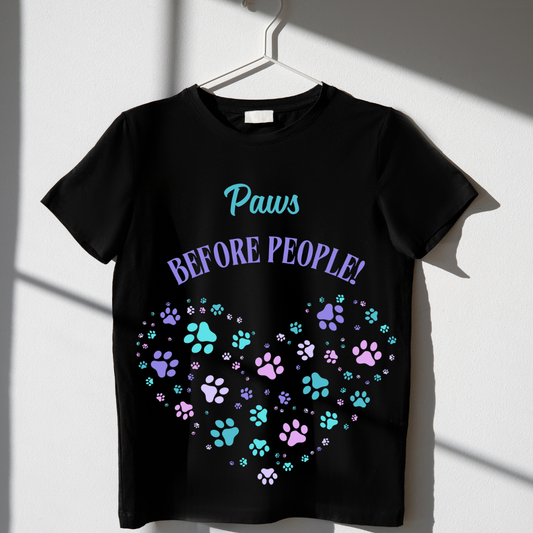Paws before People Unisex Classic Crew T-Shirt