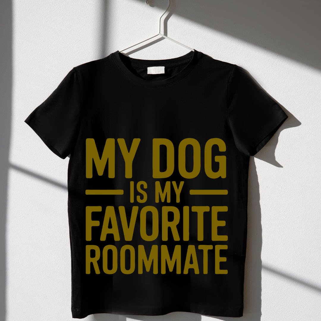 My Dog is my Fav Rommate - Unisex Classic Crew T-Shirt