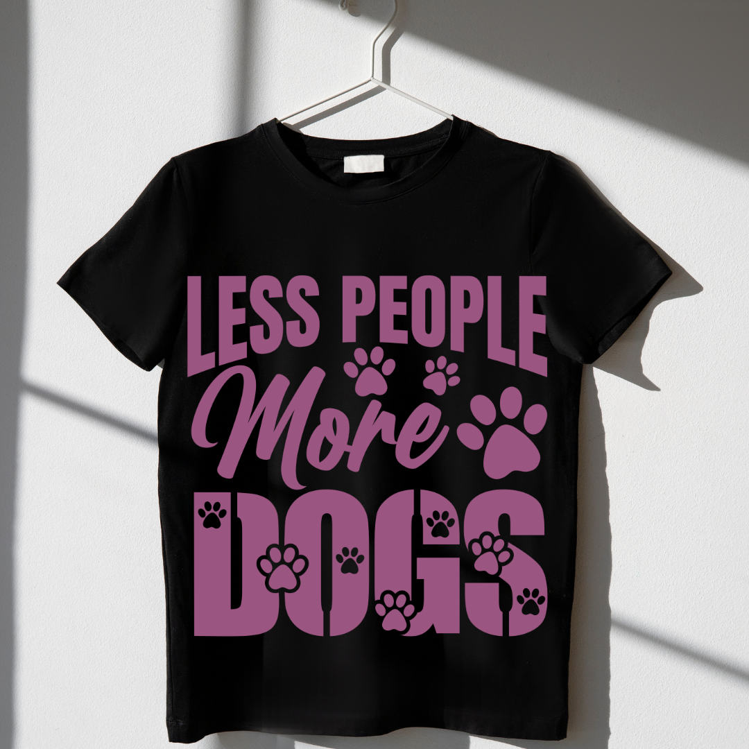 Less People More Dogs - Unisex Classic Crew T-Shirt