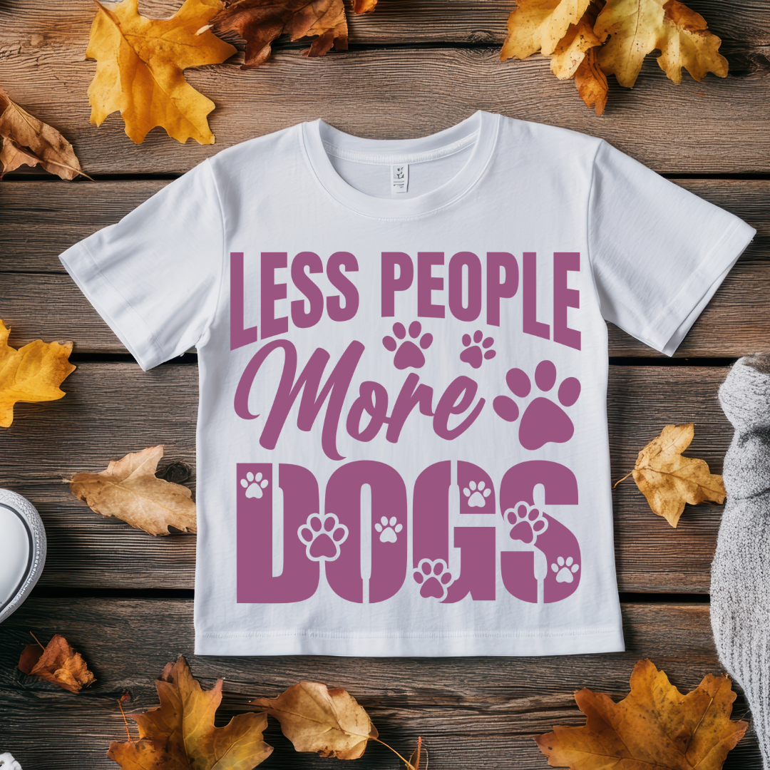 Less People More Dogs - Unisex Classic Crew T-Shirt