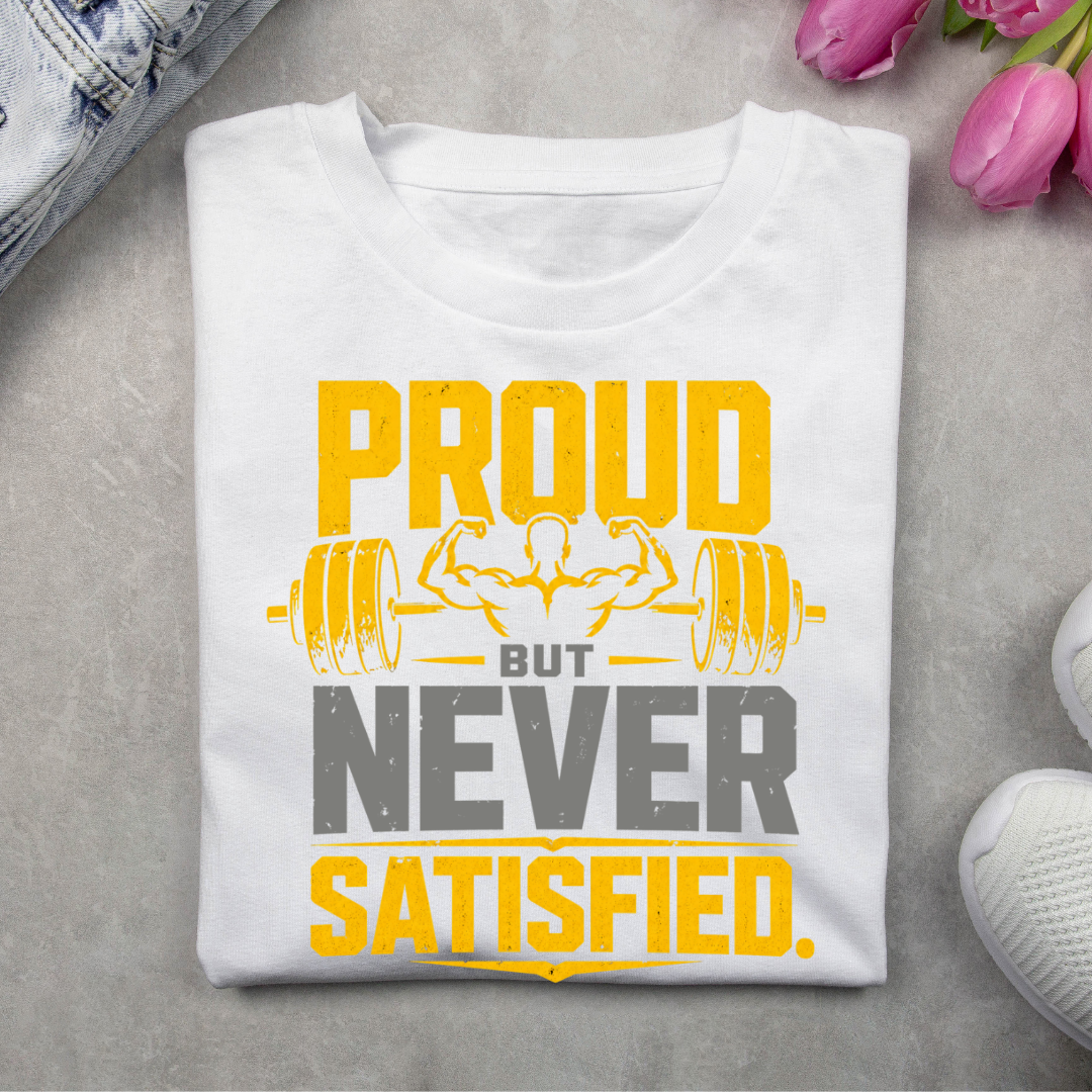 Proud but Never Satisfied - Unisex Classic Crew T-Shirt
