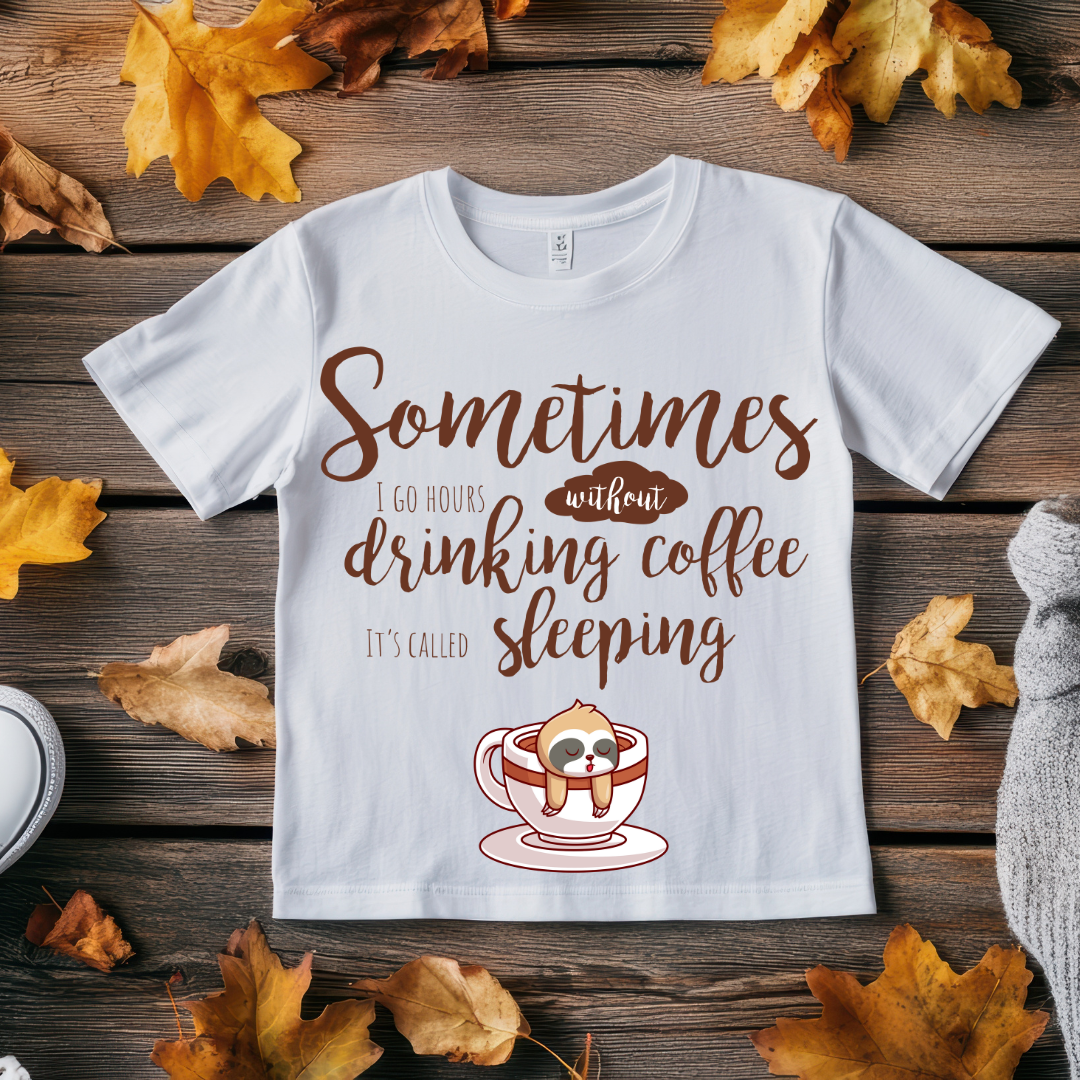 Unisex Classic Crew Coffee Crave themed Graphic Printed T-Shirt