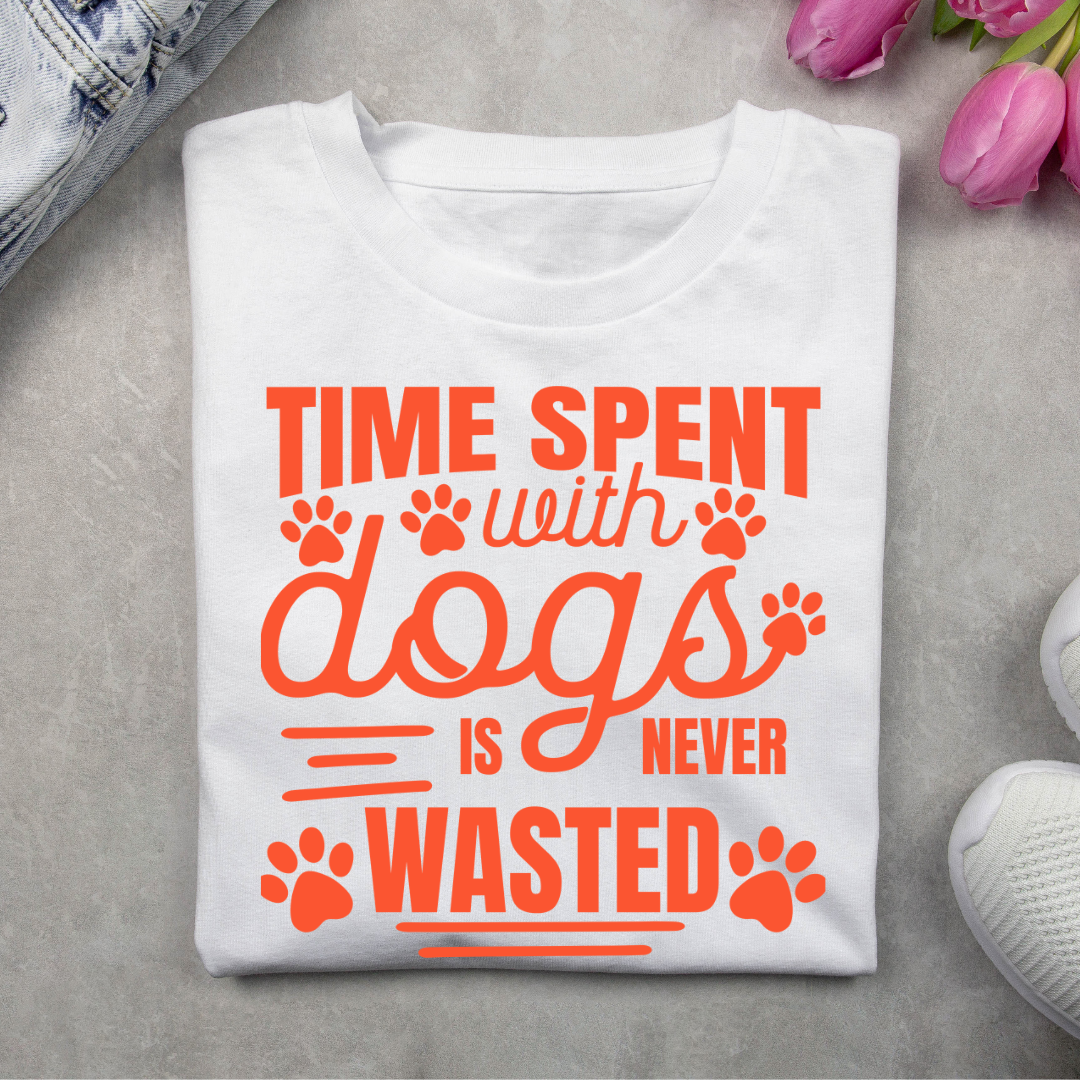 Time Spent with Dogs - Unisex Classic Crew T-Shirt