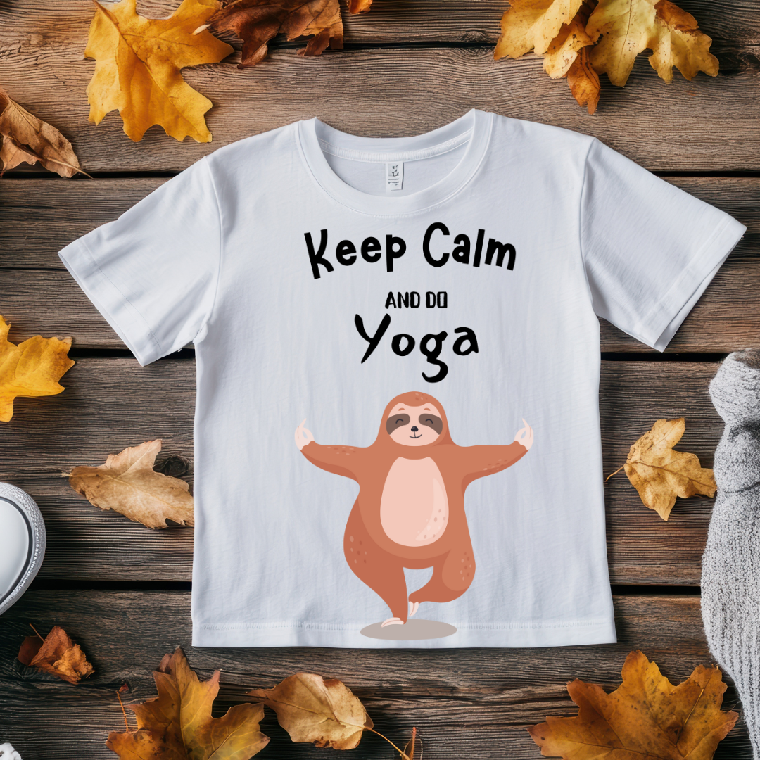 Unisex Classic Crew Yoga themed Graphic Printed T-Shirt