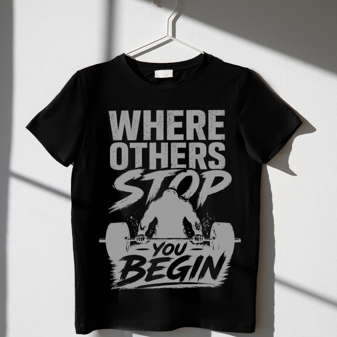 Where Others Stop You Begin - Unisex Classic Crew T-Shirt