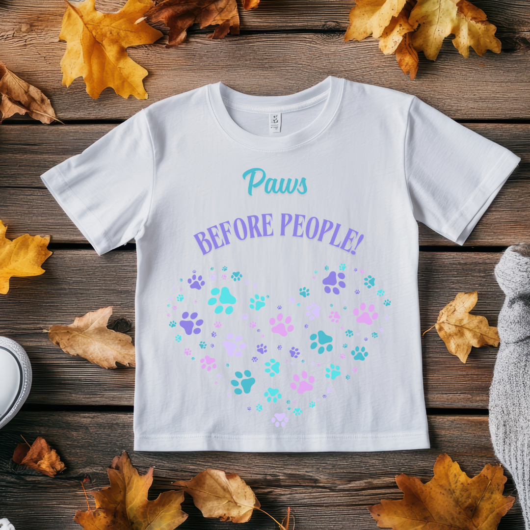 Paws before People Unisex Classic Crew T-Shirt
