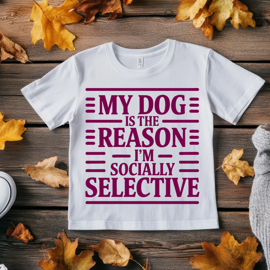 Dog Love - Socially Selective - Unisex Classic Crew T-Shirt