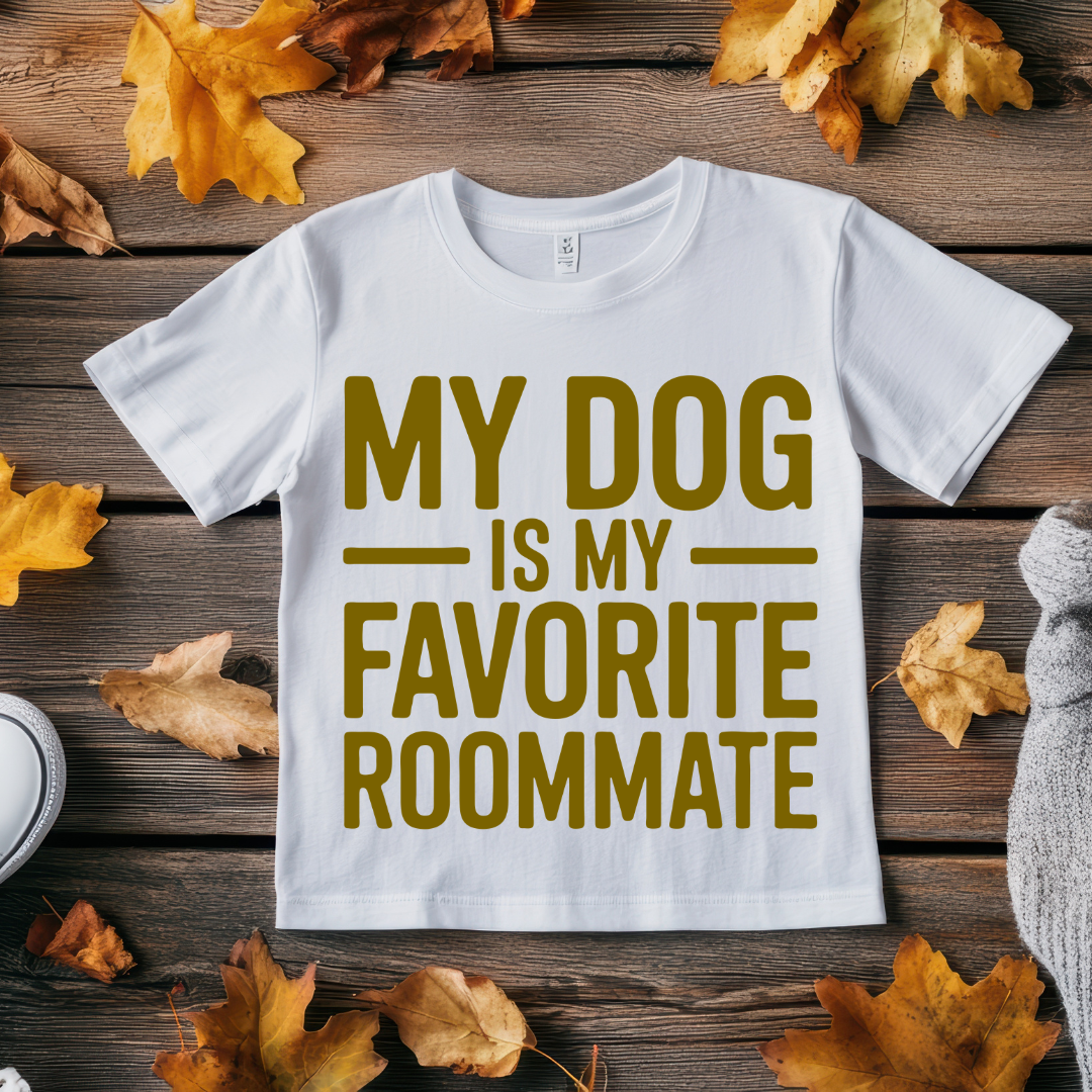 My Dog is my Fav Rommate - Unisex Classic Crew T-Shirt