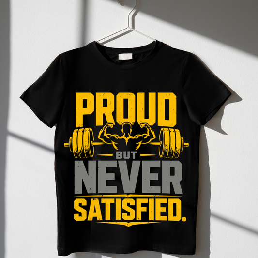 Proud but Never Satisfied - Unisex Classic Crew T-Shirt