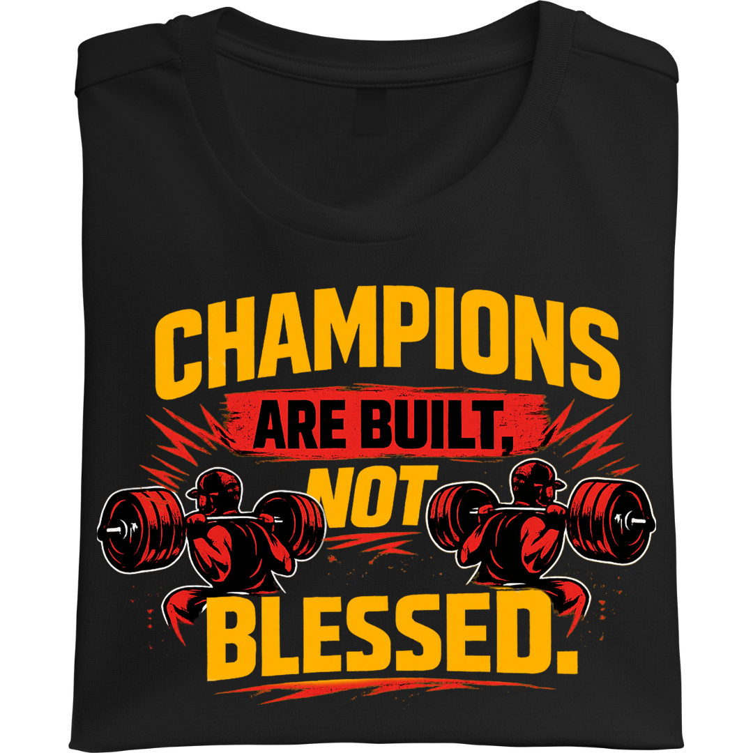 Champions are Built Not Blessed - Unisex Classic Crew T-Shirt