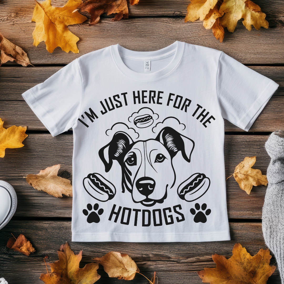 I'm just here for the Hotdogs - Unisex Classic Crew T-Shirt