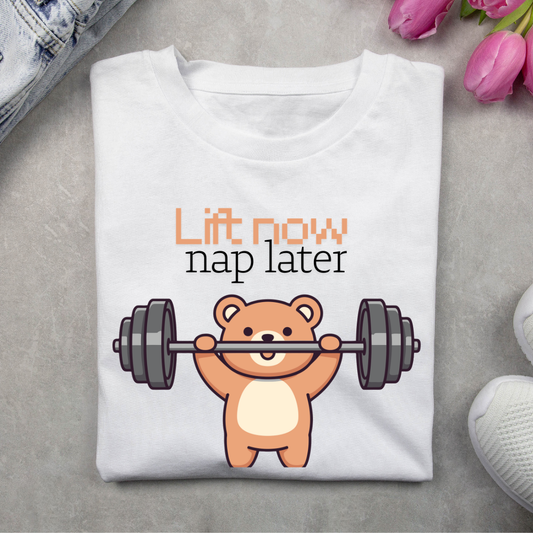 Lift Now Nap Later - Unisex Classic Crew T-Shirt