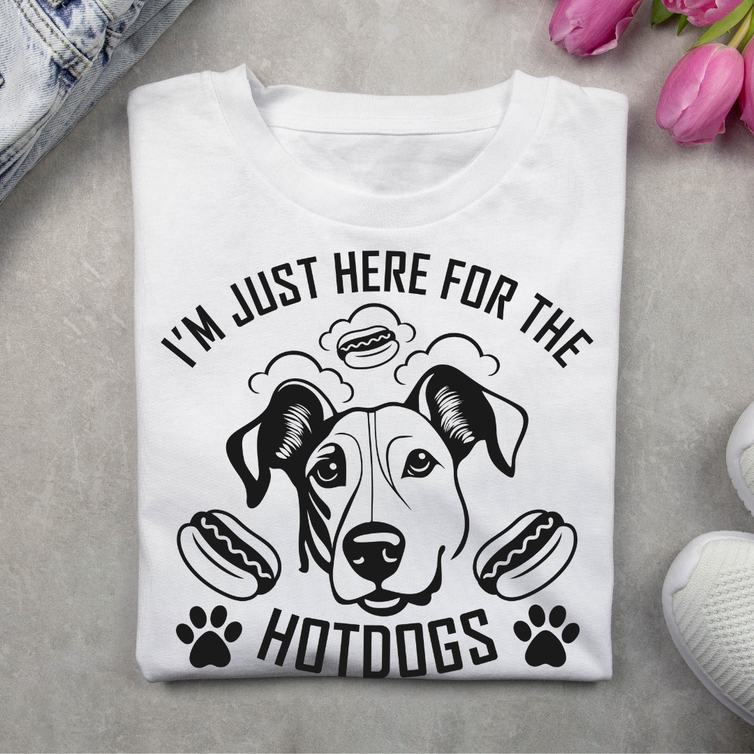 I'm just here for the Hotdogs - Unisex Classic Crew T-Shirt