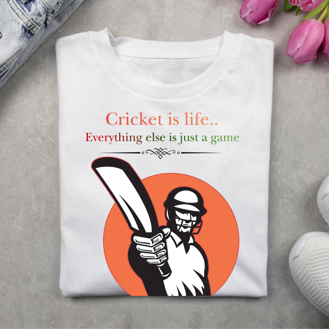 Cricket themed Unisex Classic Crew T-Shirt